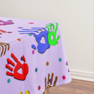 holiES - hands dots coloured pattern 1 Tablecloth
