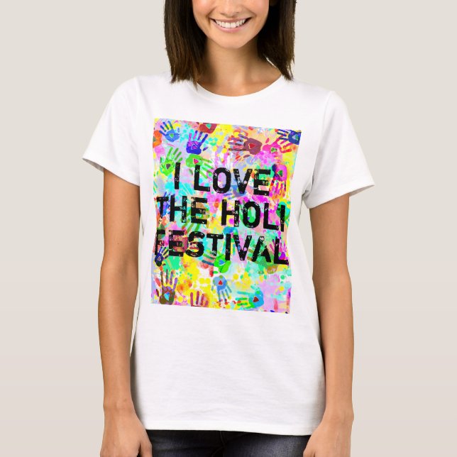 holiES - hands splashes coloured grunge pattern 2 T-Shirt (Front)