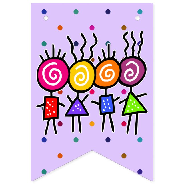 holiES - HOLI BEST FRIENDS + your ideas Bunting (First Flag)