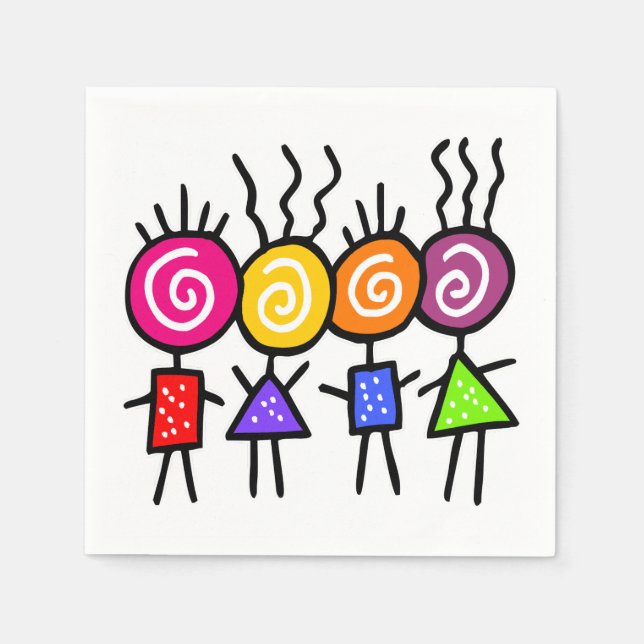 holiES - HOLI BEST FRIENDS + your ideas Napkin (Front)