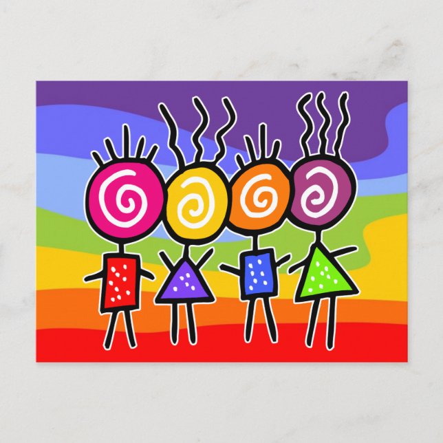 holiES - HOLI BEST FRIENDS + your ideas Postcard (Front)