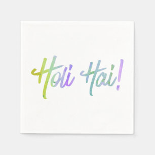 holiES - HOLI HAI grunge pastel 1 Napkin