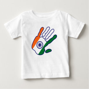 holiES - India Flag Hand Baby T-Shirt