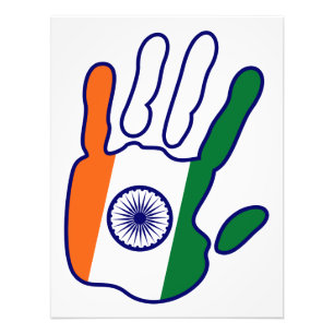 holiES - India Flag Hand for your wall Photo Print