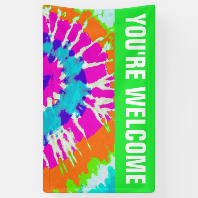 holiES - Power Spiral Batik Style Banner (Vertical)