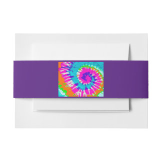 holiES - Power Spiral Batik Style Invitation Belly Band