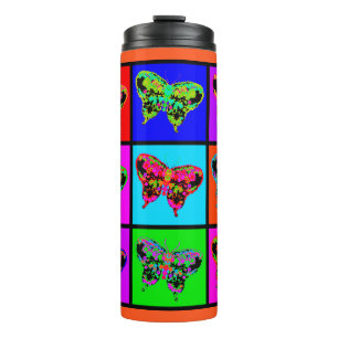 holiES - Psychedelic Butterflies Mosaic Thermal Tumbler