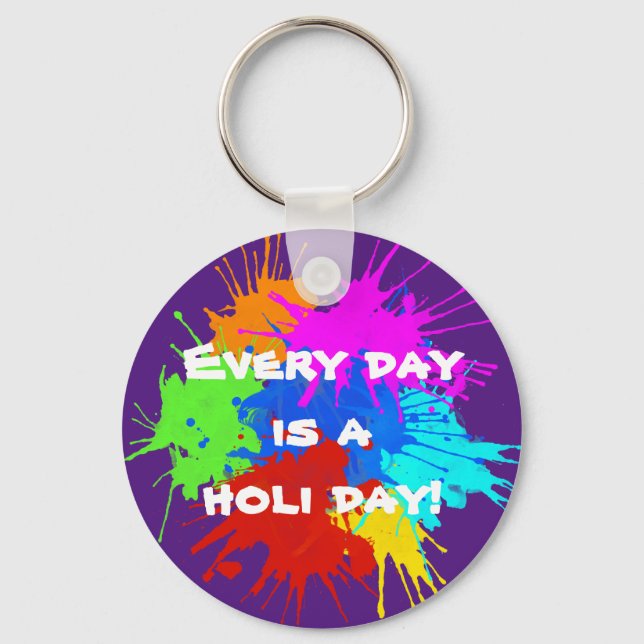 holiES - Splashes round 2 + your ideas Key Ring (Front)