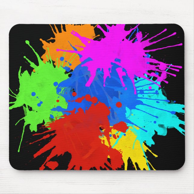 holiES - Splashes round 2 + your ideas Mouse Mat (Front)