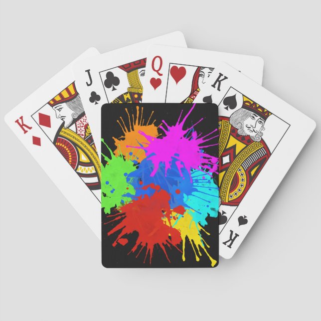 holiES - Splashes round 2 + your ideas Playing Cards (Back)