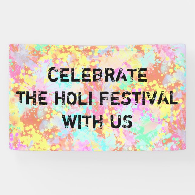 holiES - Splashes seamless pattern pastel 1 Banner (Horizontal)