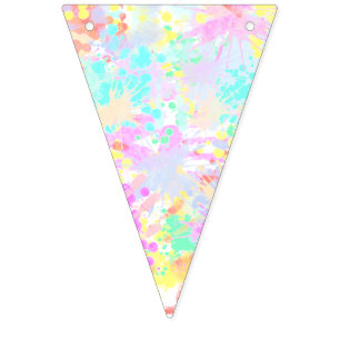 holiES - Splashes seamless pattern pastel 1 Bunting