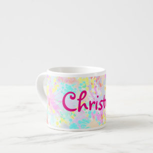 holiES - Splashes seamless pattern pastel 1 Espresso Cup