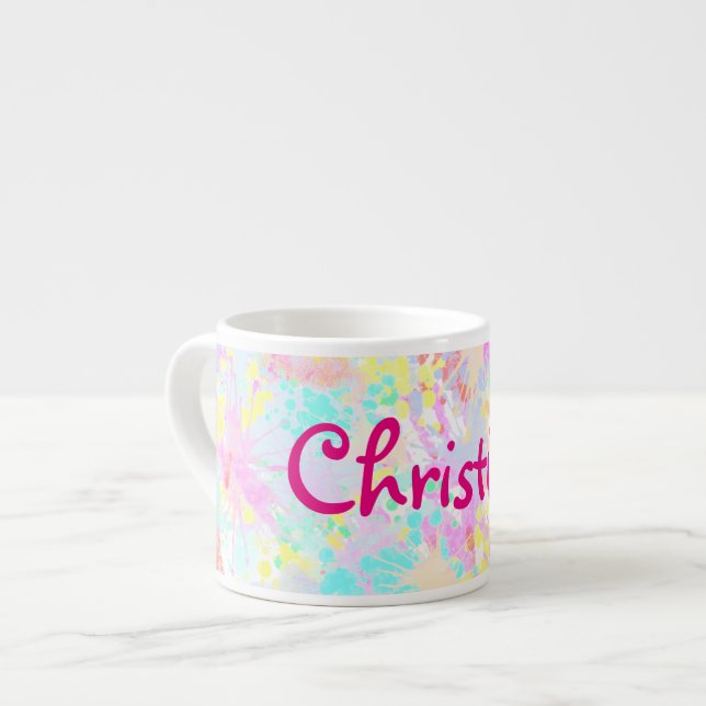 holiES - Splashes seamless pattern pastel 1 Espresso Cup (Front Left)