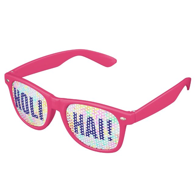 holiES - Splashes seamless pattern pastel 1 Retro Sunglasses (Angled)