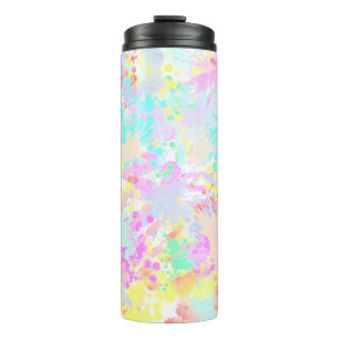 holiES - Splashes seamless pattern pastel 1 Thermal Tumbler