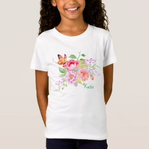 holiES - Watercolor Spring Flowers Bouquet 2 T-Shirt