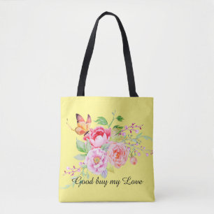 holiES - Watercolor Spring Flowers Bouquet 2 Tote Bag