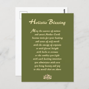 Holistic Blessing  Postcard