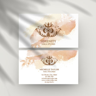 Holistic Celestial Moon Third Eye Yoga Business  Business Card