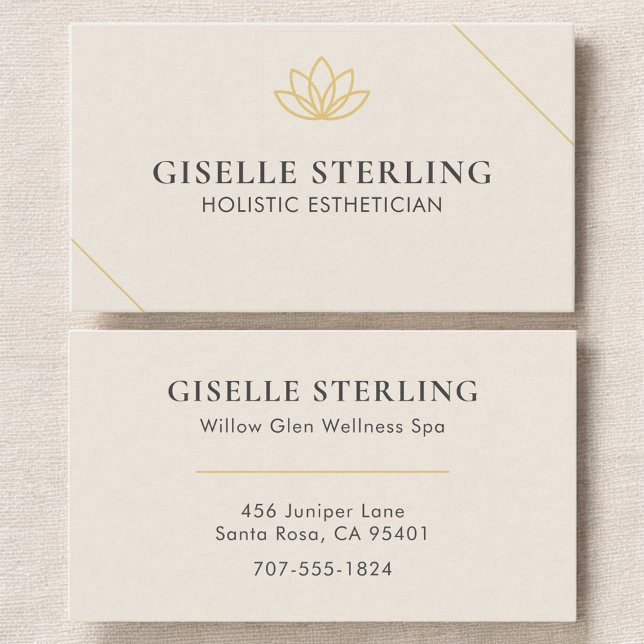 Holistic Esthetician Business Card (Creator Uploaded)
