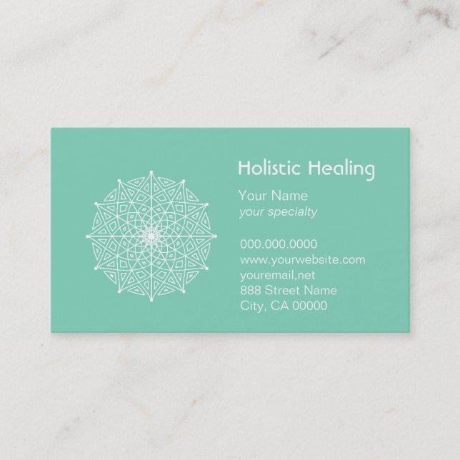 Holistic Healing Business Card (Front)