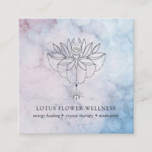 Holistic Healing Lotus Flower Business Card