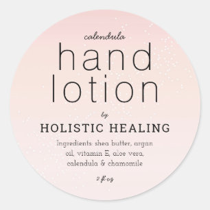 Holistic Healing Spa Product Sticker Label
