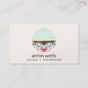Holistic Health and Healing Arts Sunrise Logo Business Card
