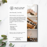 Holistic Health Therapist Promotional Business  Flyer<br><div class="desc">Showcase your holistic healing services with this professional alternative therapies flyer template. Ideal for Reiki practitioners, reflexologists, crystal healers, and sound therapy specialists, this flyer features space for your services, benefits, and contact information. Easy to customise, print-ready, and designed to inspire trust and serenity, it’s a perfect tool to promote...</div>