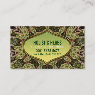 Holistic Herbs Shaman New Age Business Card