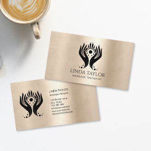 Holistic Massage Hands Therapy Healer Energy Business Card