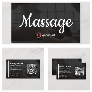Holistic Massage Therapy Business Card