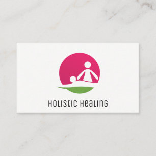 Holistic Medicine Logo   Massage Business Card