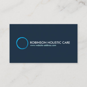 Holistic, Naturopath, Healer, Healthcare, Zen Logo Business Card