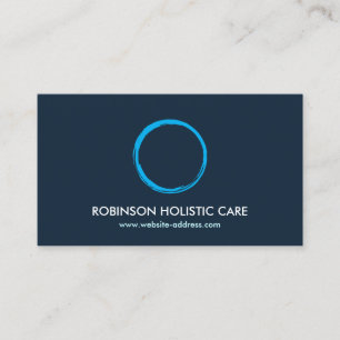 Holistic, Naturopath, Healer, Zen Logo II Business Card