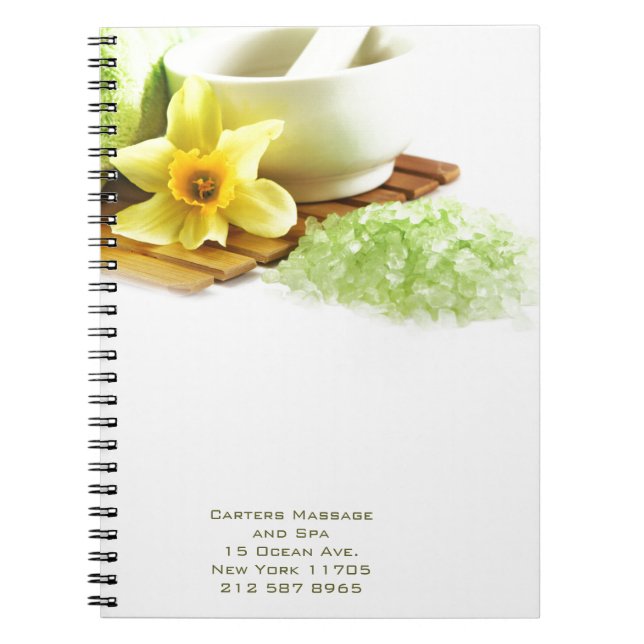 Holistic Spiral Spa Notebook (Front)
