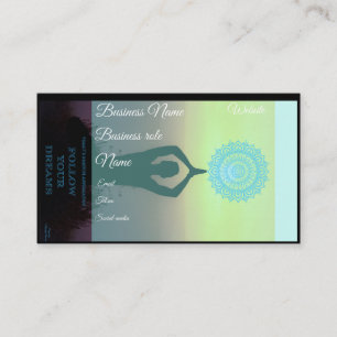 Holistic style, positive affirmation business card