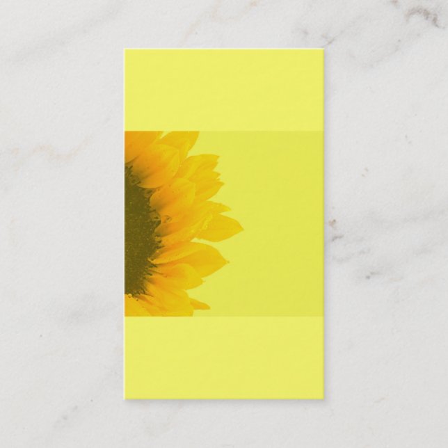 Holistic | Sunflower Gardening Business Card (Front)