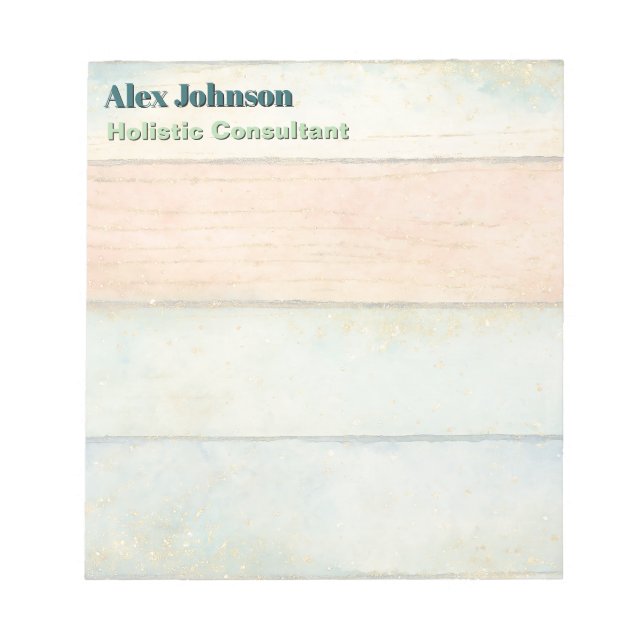 Holistic Wellness Consultant Naturopaths Spiritual Notepad (Front)