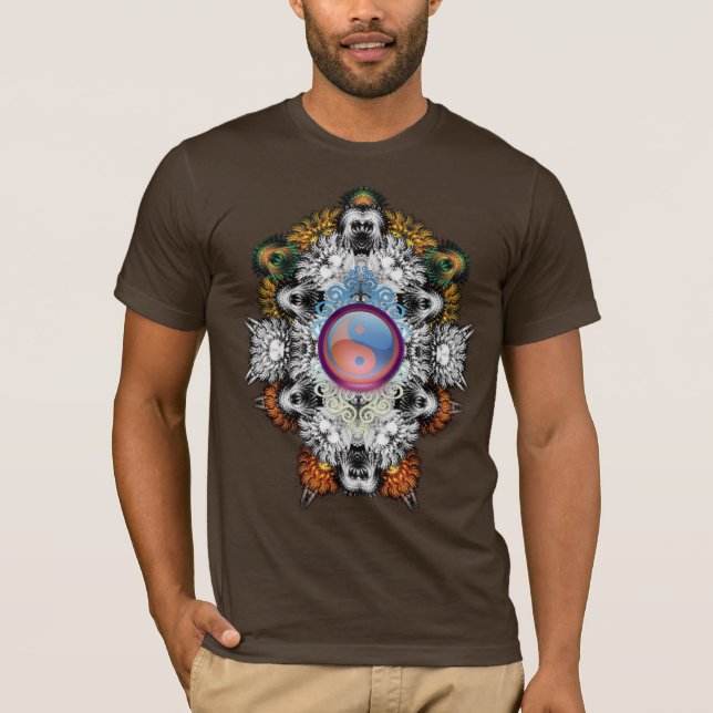 Holistic Yin Yang Fractal Art Shirt (Front)