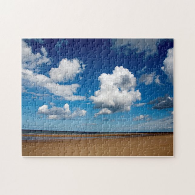 Holkham Beach Norfolk England Poster Jigsaw Puzzle (Horizontal)