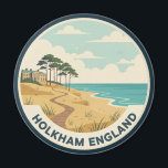 Holkham Norfolk England Travel Magnet<br><div class="desc">Holkham, on England’s Norfolk coast, is anchored by the grand Palladian silhouette of Holkham Hall—an 18th-century masterpiece designed by William Kent and commissioned by Thomas Coke, later the 1st Earl of Leicester. Set within a sweeping estate of 25, 000 acres, the Hall’s pale limestone façade and classical portico rise from...</div>