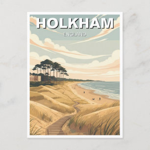 Holkham Norfolk England Travel Postcard