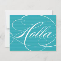 HOLLA BLUE SCRIPT | NOTE CARDS