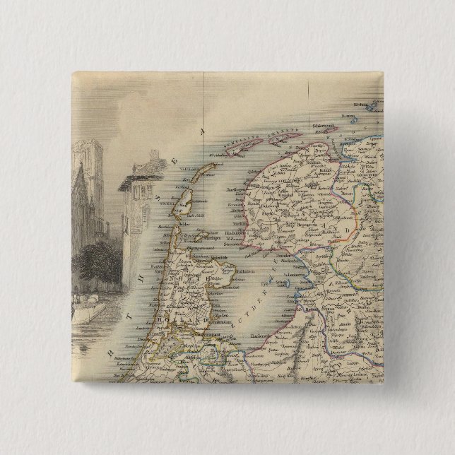 Holland 15 Cm Square Badge (Front)