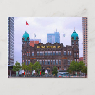 Holland America Line building, Rotterdam Postcard