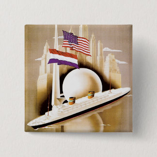 Holland America Line New York 15 Cm Square Badge