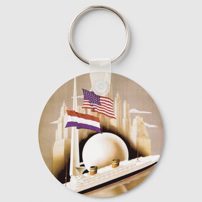 Holland America Line New York Key Ring (Front)