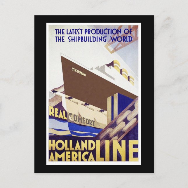 Holland America Line Postcard (Front)